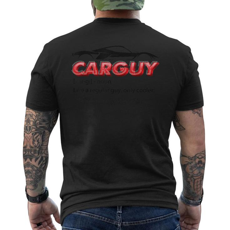 Car Guy Definition Auto Mechanic Car Lover Men's T-shirt Back Print