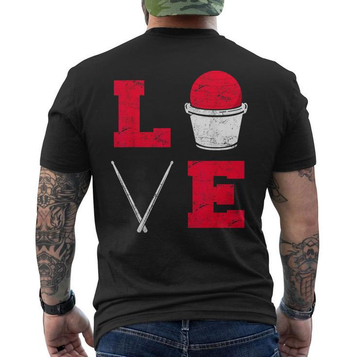 Cardio Drumming Love Fitness Class Gym Workout Exercise Men's T-shirt Back Print