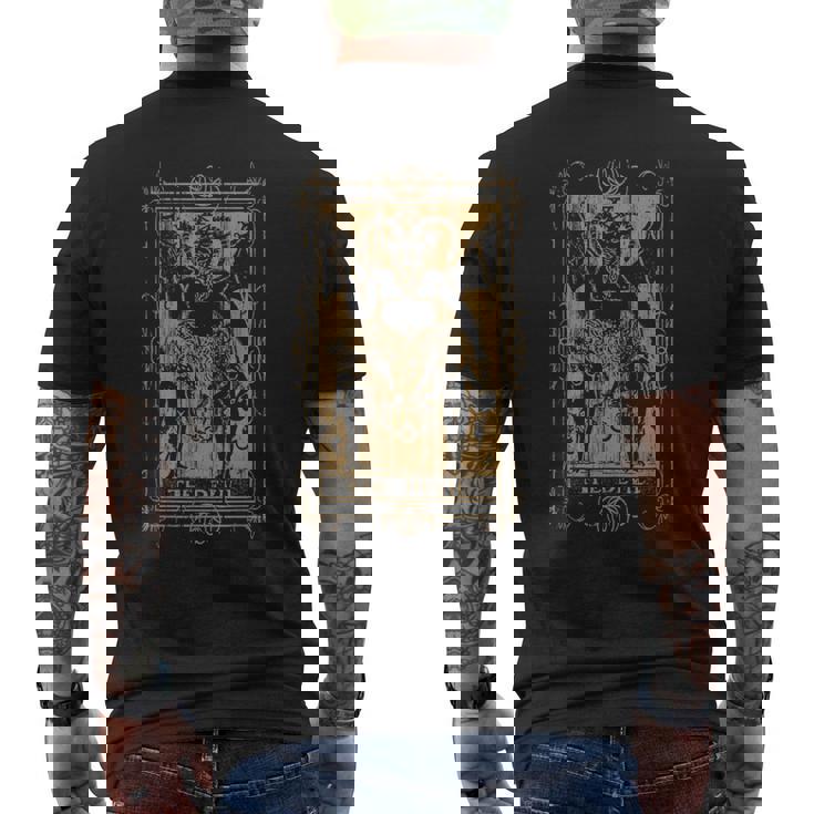 Cartas Góticas Del Tarot De La Bruja Del Diablo Horror Oculto Camiseta Hombre Estampado Espalda