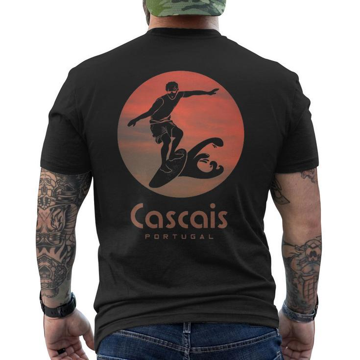 Cascais Portugal Windsurfing Surfing Surfers Men's T-shirt Back Print