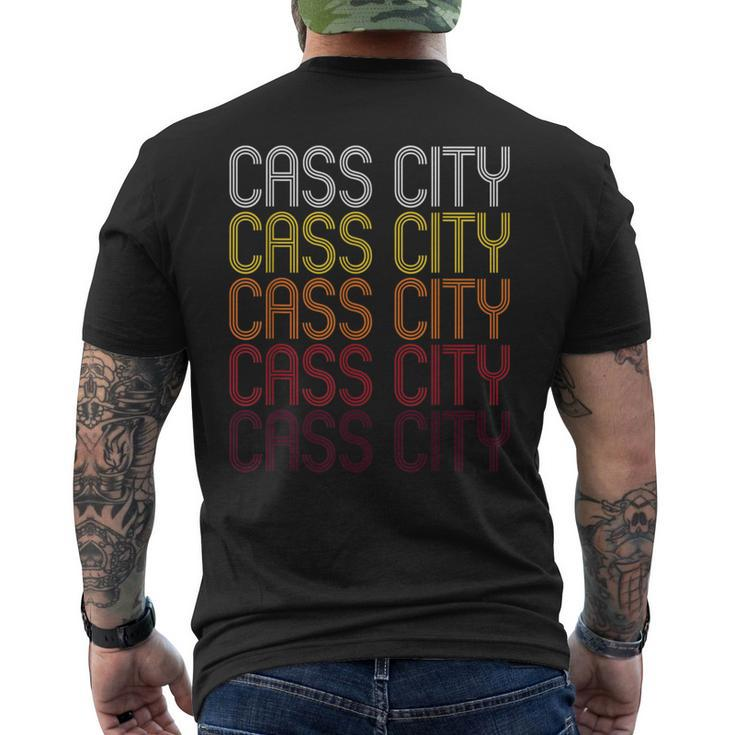 Cass City Mi Vintage Style Michigan Men's T-shirt Back Print