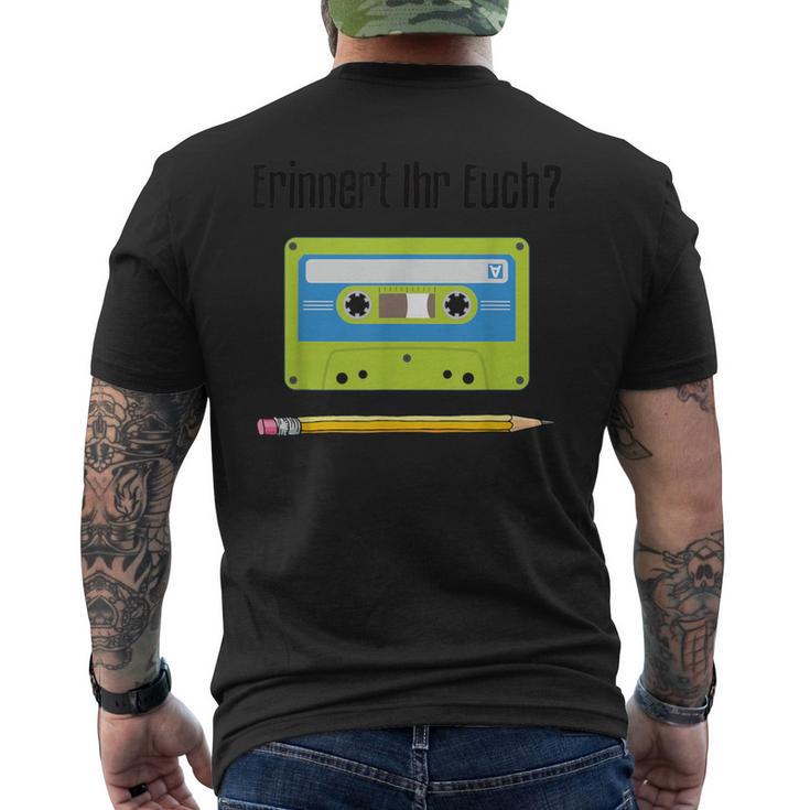 Cassette Pencil T-Shirt mit Rückendruck