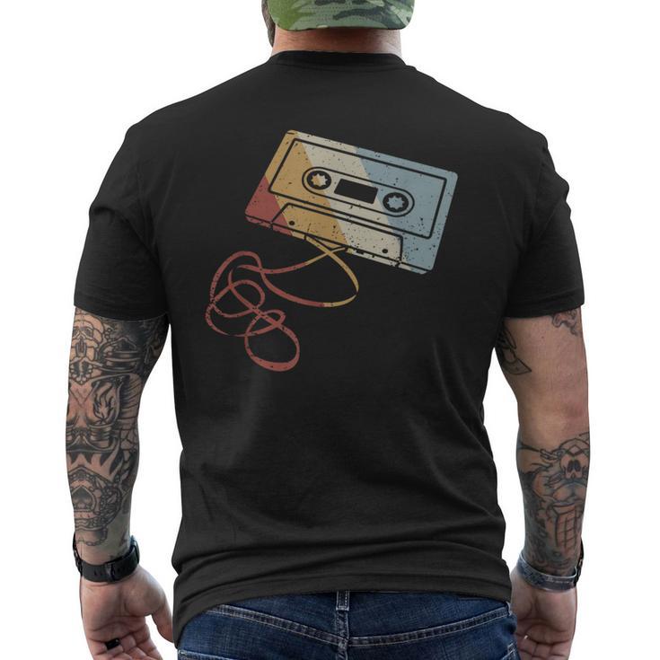 Cassette Retro Styleintage T-Shirt mit Rückendruck