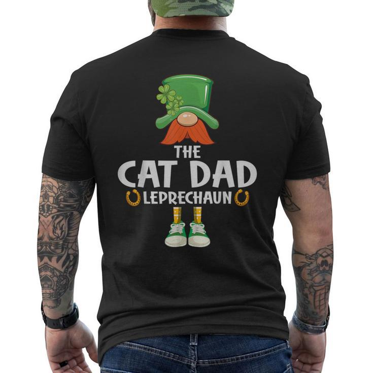 The Cat Dad Leprechaun Saint Patrick's Day Party Men's T-shirt Back Print