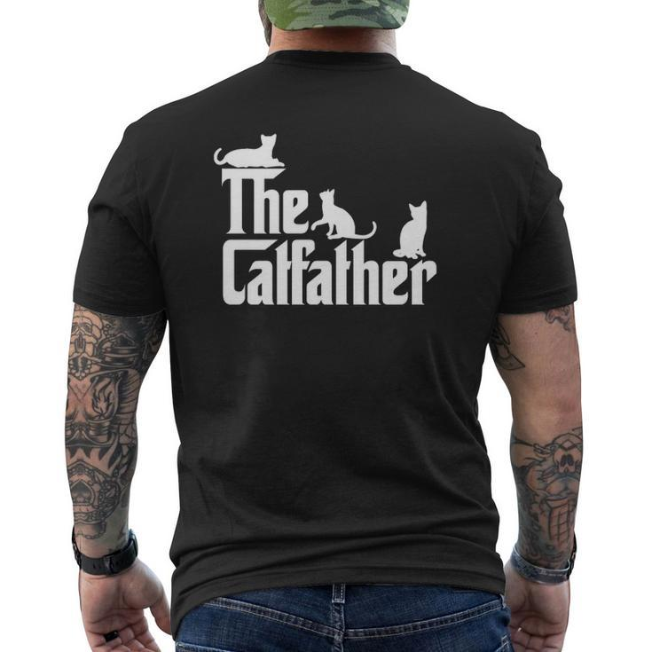 The Catfather Cat Dad Cat Lover For Men Mens Back Print T-shirt