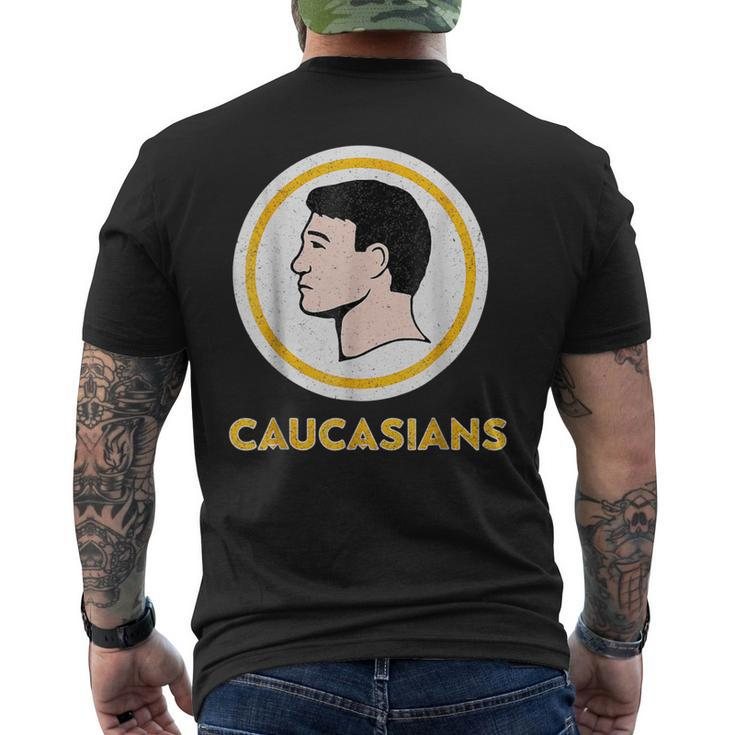 Caucasians Vintage Caucasians Pride Men's T-shirt Back Print