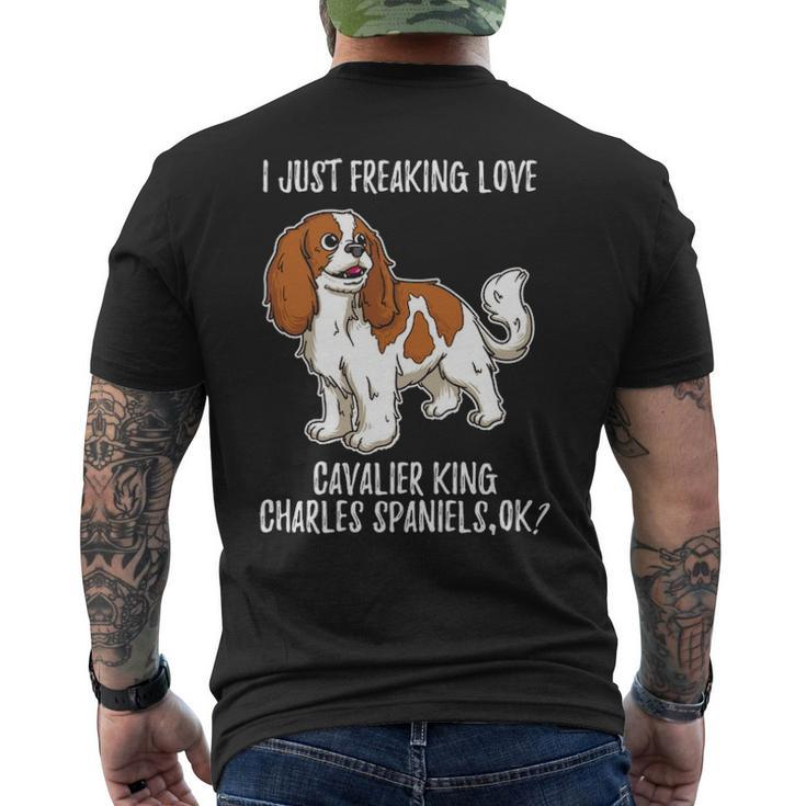 Cavalier King Charles Spaniel Ruby  I Just Love Men's T-shirt Back Print