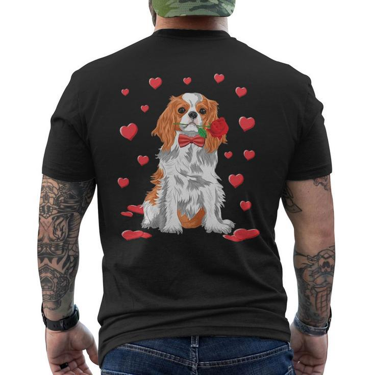 Cavalier King Charles Spaniel Valentines Day Dog Lover Men's T-shirt Back Print