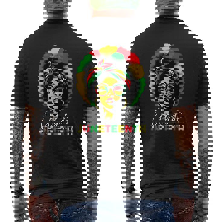 Celebrating Junenth Breaking Every Chain 1865 Men's T-shirt Back Print