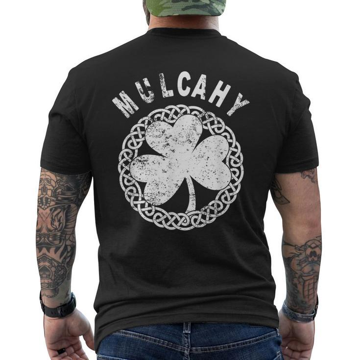 Celtic Theme Mulcahy Irish Family Name Men's T-shirt Back Print