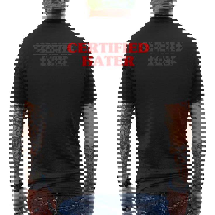 Certified Hater Aesthetic Hater Meme Camiseta Hombre Estampado Espalda