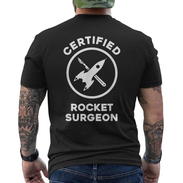 Certified Rocket Surgeon Men's T-shirt Back Print