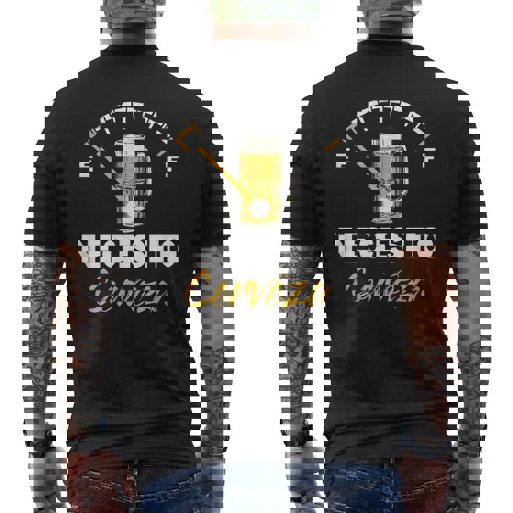 Cerveza Mexicana Necesito Cerveza Refranes Geniales Y Divertidos Camiseta Hombre Estampado Espalda
