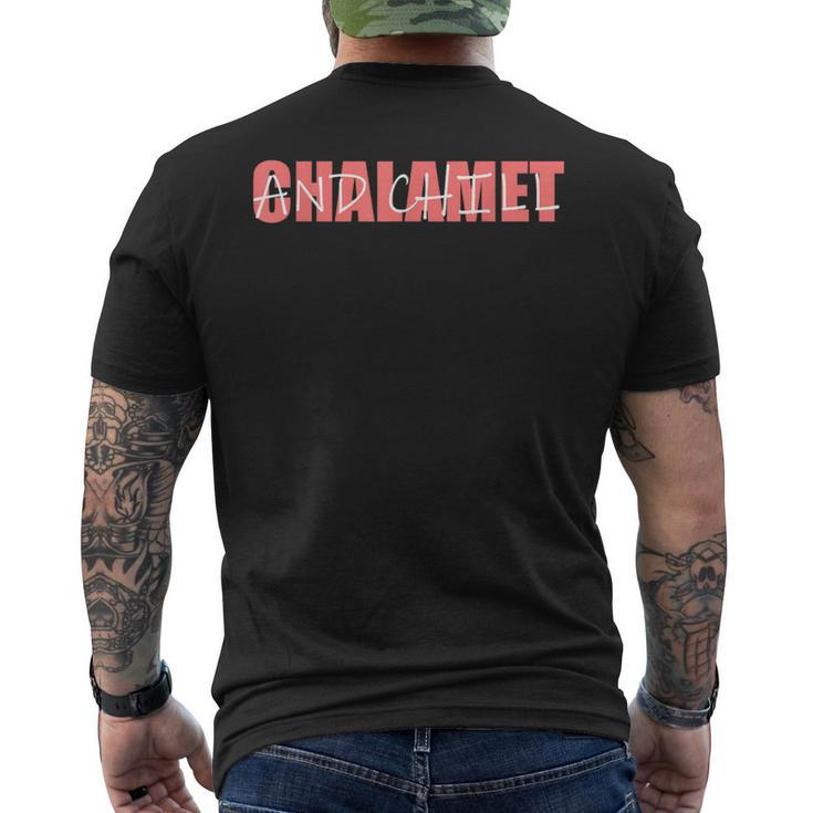 Chalamet And Chill Men's T-shirt Back Print