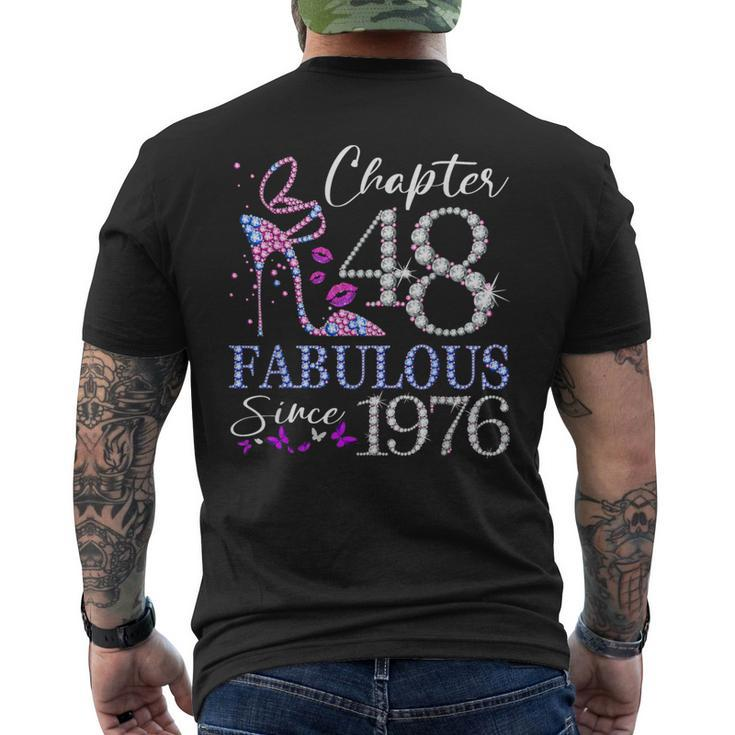 Chapter 48 Fabulous Since 1976 48Th Birthday Queen Diamond Men's T-shirt Back Print