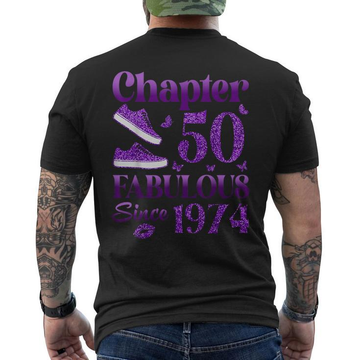 Chapter 50 Fabulous Since 1974 50Th Birthday For Women Men's T-shirt Back Print