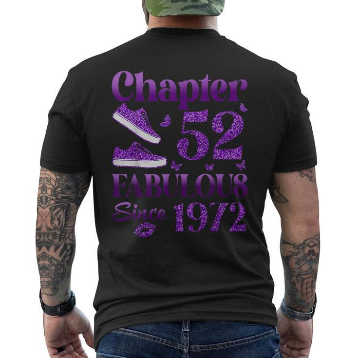 Chapter 52 Fabulous Since 1972 52Nd Birthday For Women Men's T-shirt Back Print