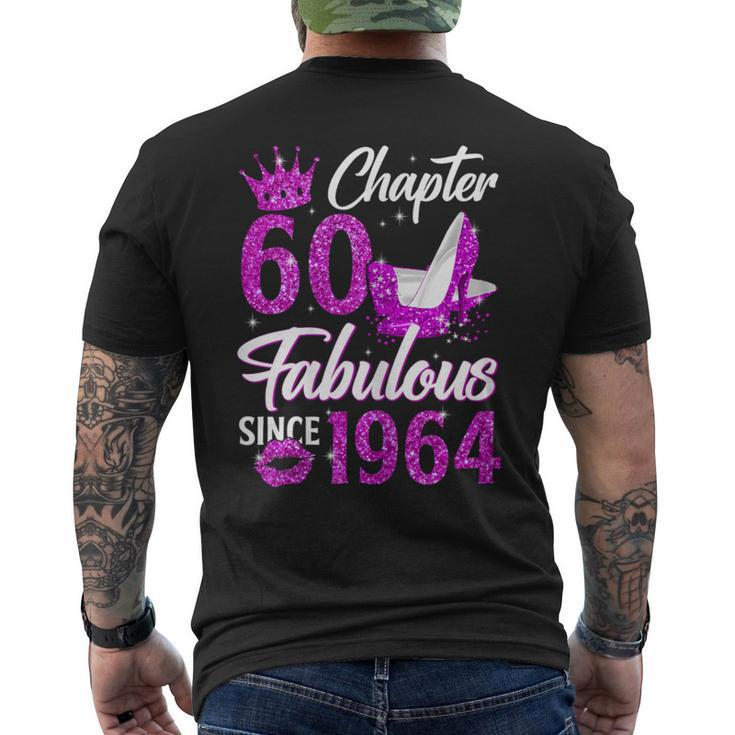 Chapter 60 Fabulous Since 1964 60Th Birthday Queen Men's T-shirt Back Print