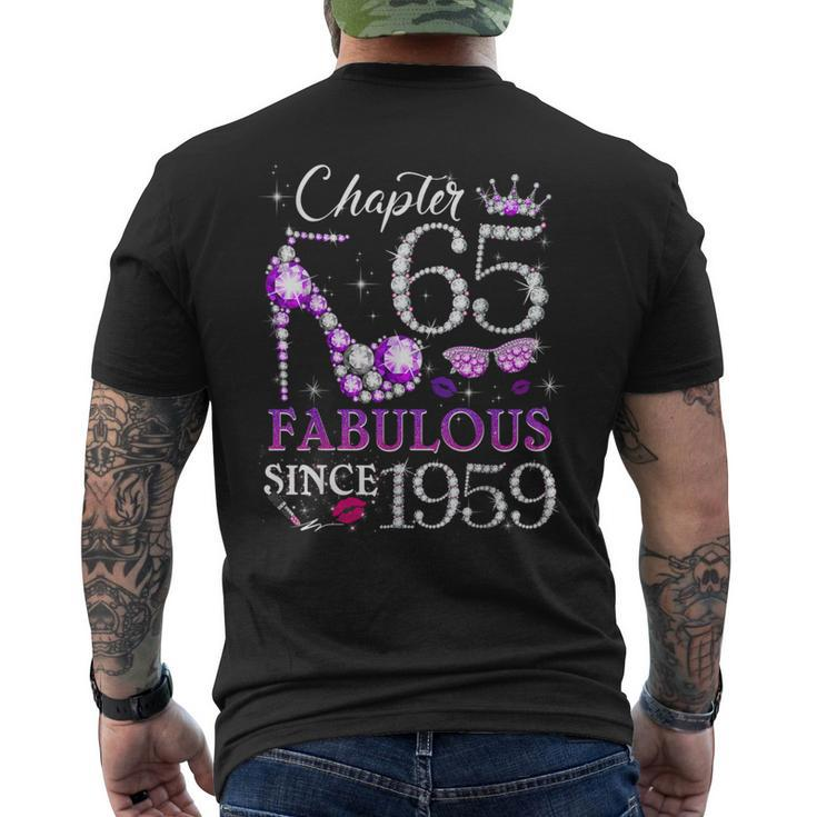 Chapter 65 Est 1959 65 Years Old 65Th Birthday Queen Men's T-shirt Back Print