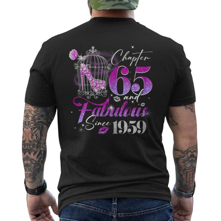 Chapter 65 Fabulous Since 1959 65Th Birthday Queen Diamond Men's T-shirt Back Print