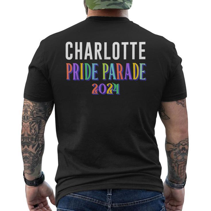 Charlotte Pride Parade 2024 Celebrate Equality & Love Men's T-shirt Back Print