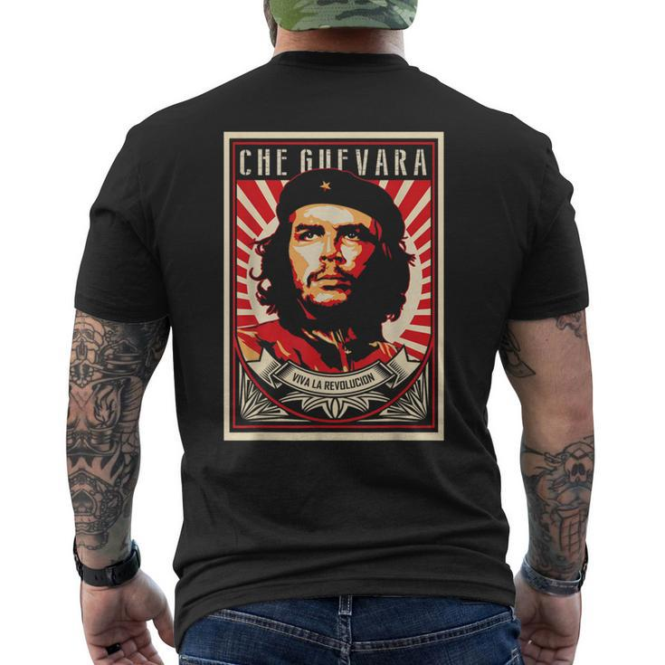 Che Guevara Viva La Revolucion Retro Vintage Style Men's T-shirt Back Print