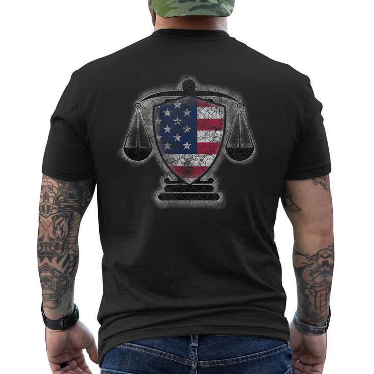Checks & Balances America Classic Men's T-shirt Back Print