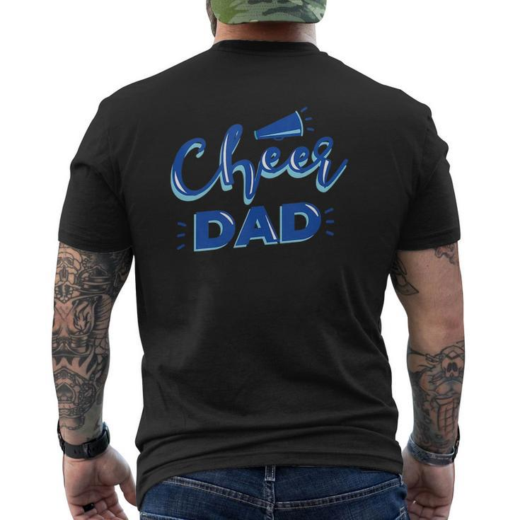 Cheer Dad Proud Cheerleader Father Cheer Parent Mens Back Print T-shirt