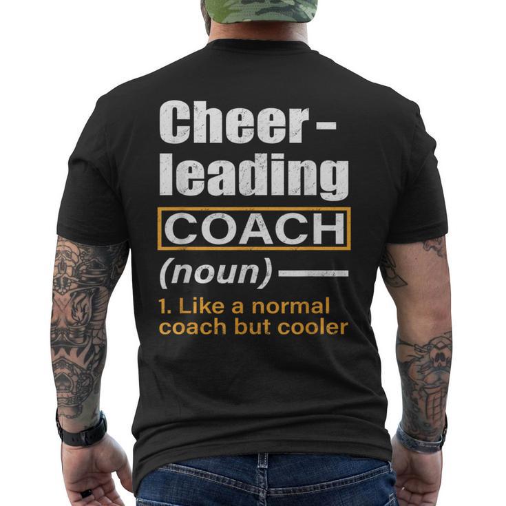 Cheerleading Coach Definition Cheer Trainer Men's T-shirt Back Print