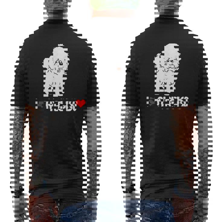 Chemise Bichon Frise I Love My Bichon T-shirt imprimé au dos