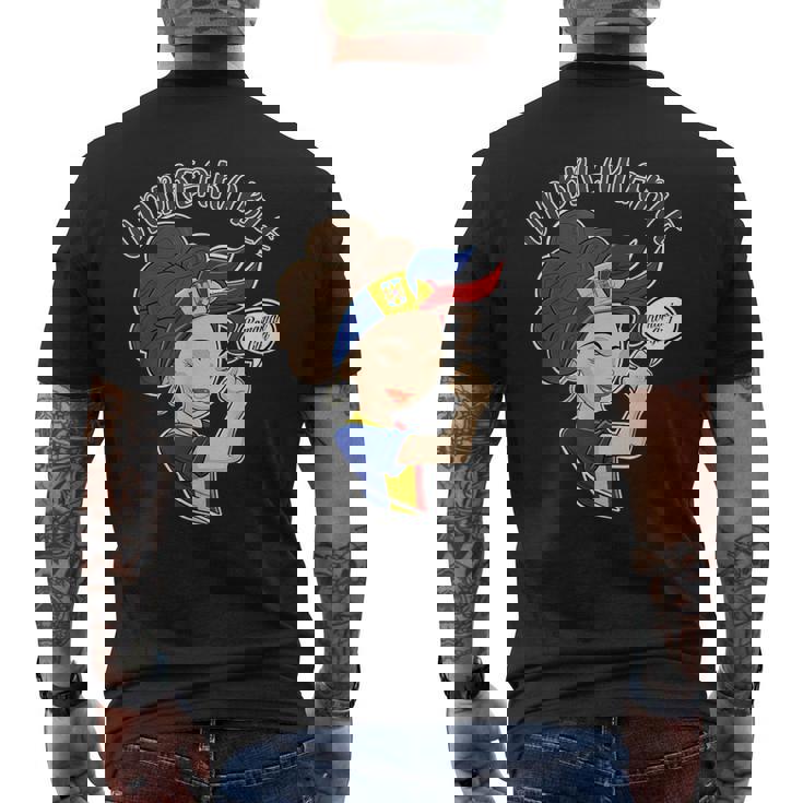 Chica Rumana I Bandera Rumana I Rumanía Camiseta Hombre Estampado Espalda