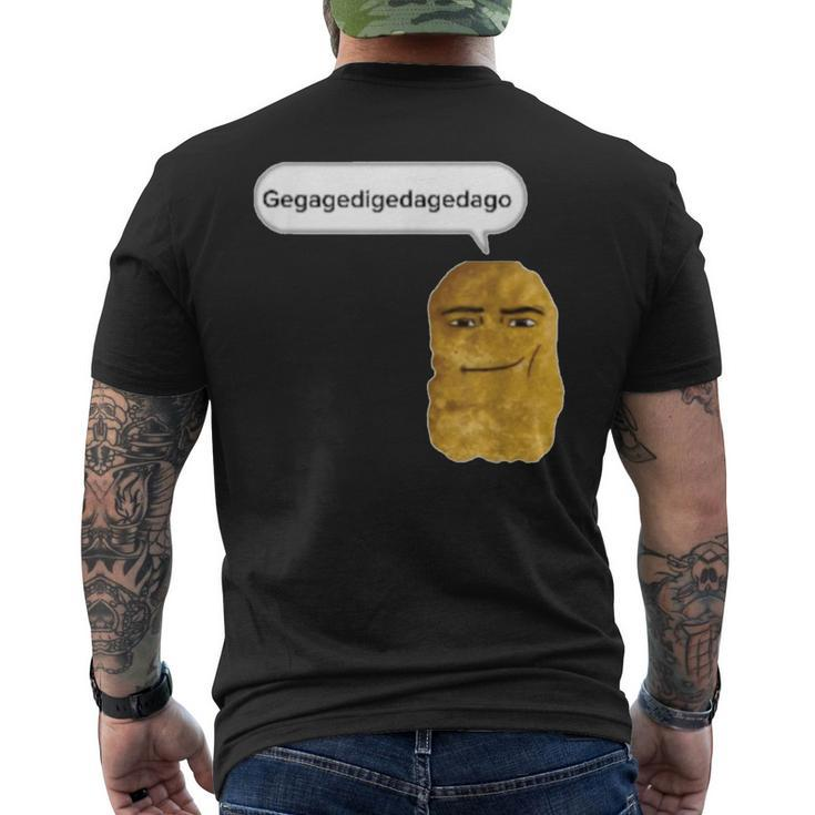 Chicken Nugget Gegagedigedagedago Men's T-shirt Back Print