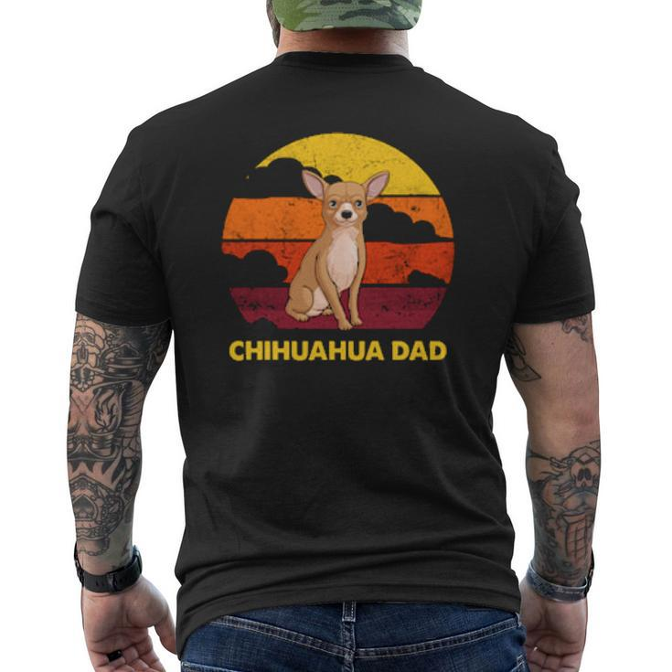 Chihuahua Papa Chihuahua Dad Mens Back Print T-shirt