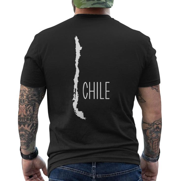 Chile Map Men's T-shirt Back Print