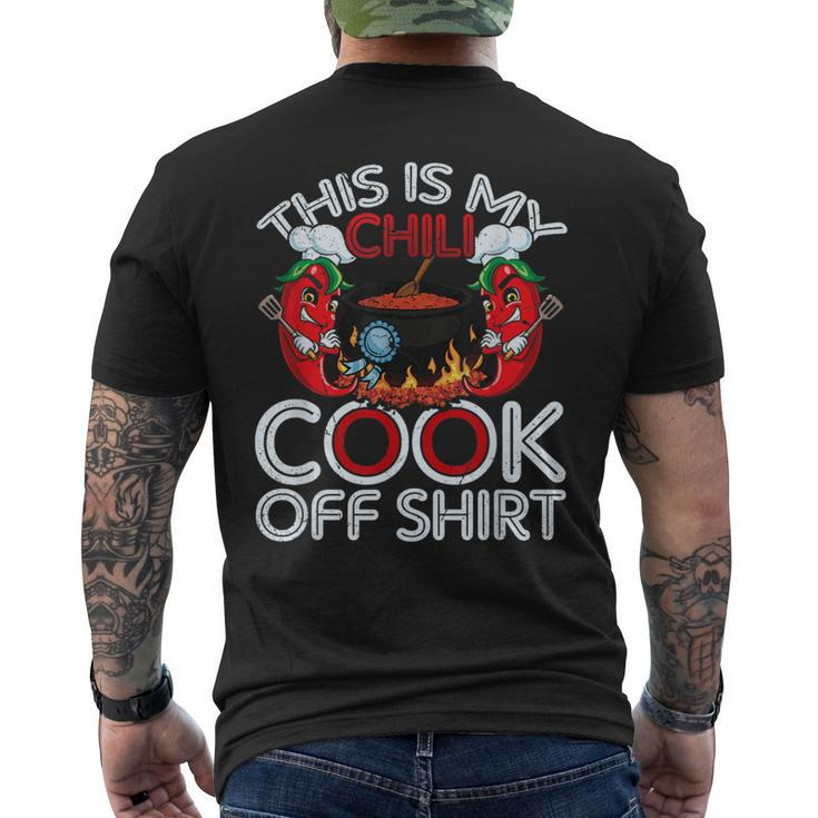 This Is My Chili Cook Off Mexican Food Cinco De Mayo Men's T-shirt Back Print