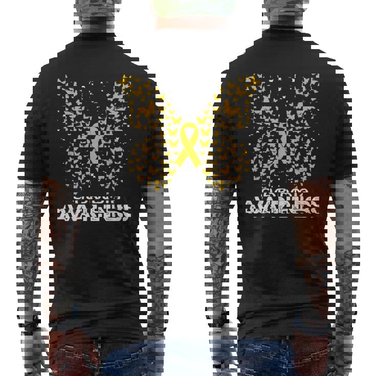 Chordoma Butterfly Awareness Men's T-shirt Back Print