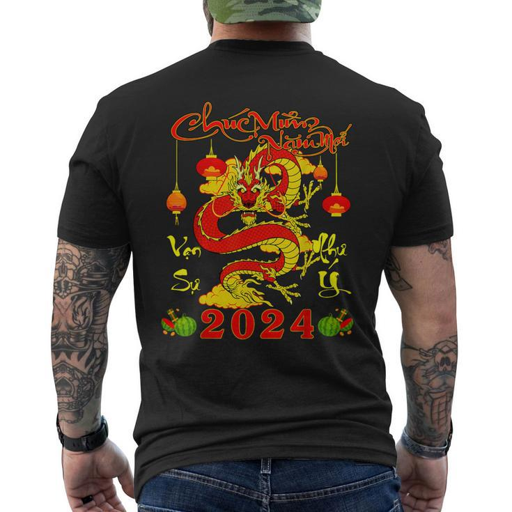 Chuc Mung Nam Moi Tet Giap Thin Viet Nam New Year 2024 Men's T-shirt Back Print