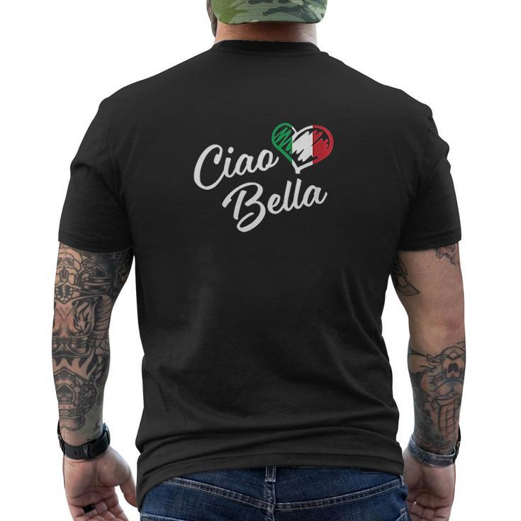 Ciao Bella Italian Hello Beautiful Mens Back Print T-shirt