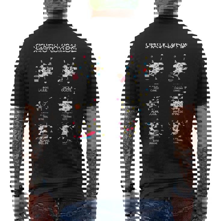 Ciencia Divertida La Química Es Impresionante Químico Nerd Camiseta Hombre Estampado Espalda