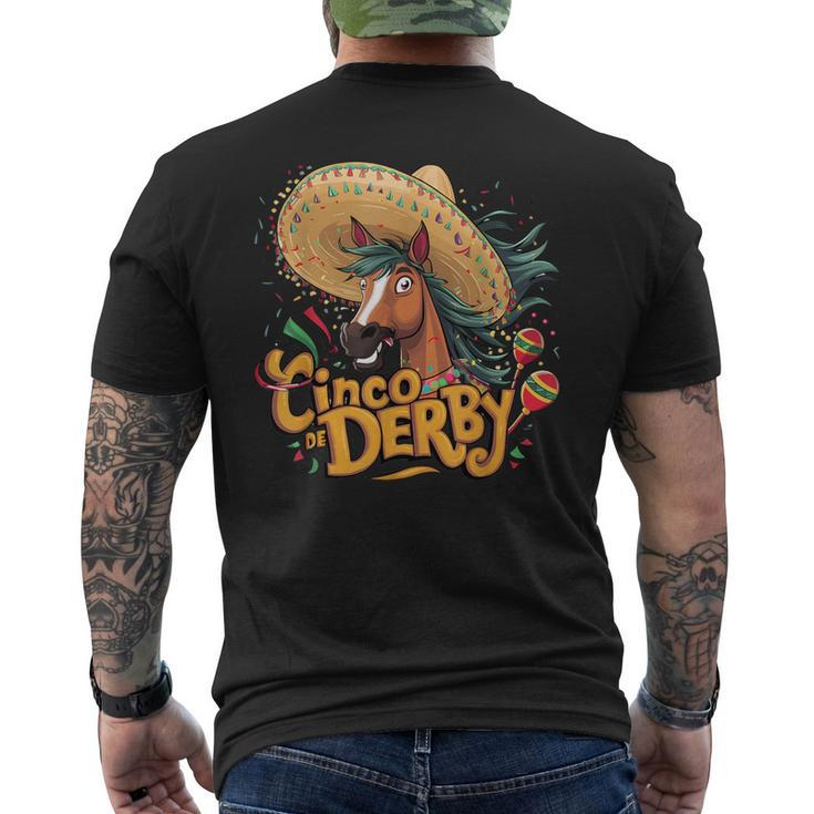 Cinco De Derby Derby Party Horse Men's T-shirt Back Print
