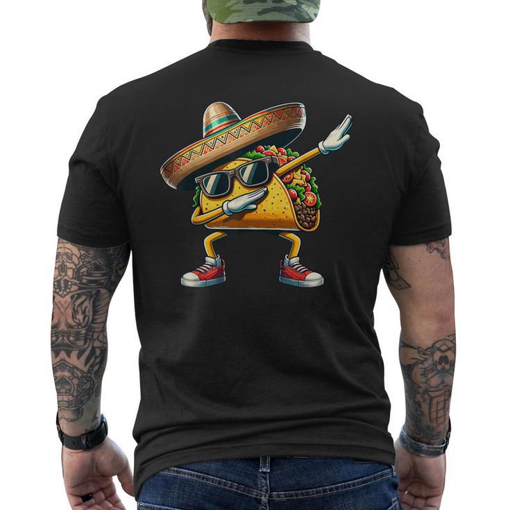 Cinco De Mayo Dabbing Taco Mexican Sombrero Men's T-shirt Back Print