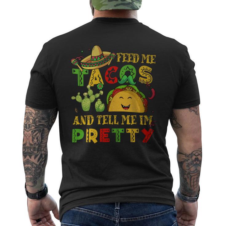 Cinco De Mayo Feed Me Taco Tell Pretty Kid Boy Toddler Men's T-shirt Back Print