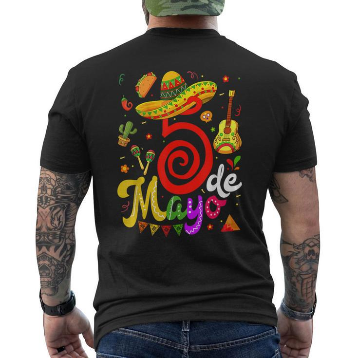Cinco De Mayo Fiesta Surprise Camisa 5 De Mayo Viva Mexico Men's T-shirt Back Print