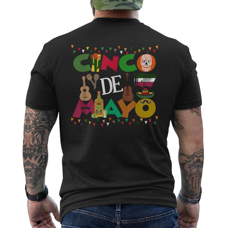 Cinco De Mayo Mexican Fiesta Music Costume Men's T-shirt Back Print