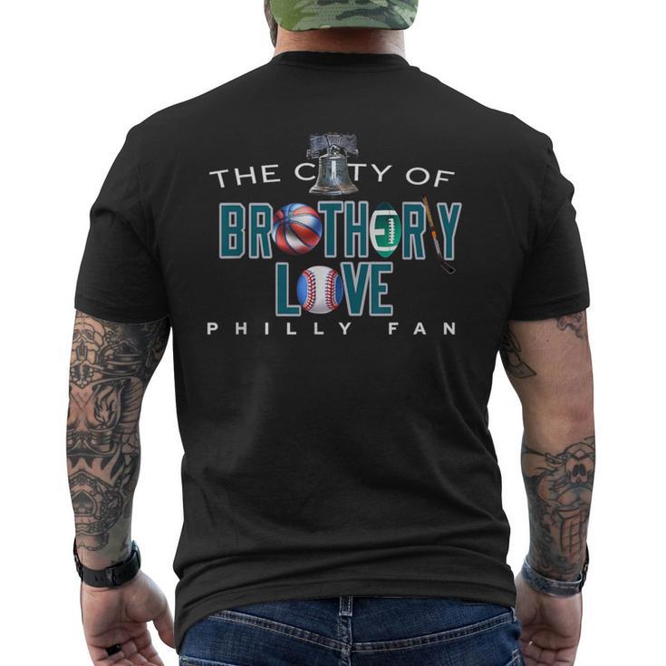 The City Of Brotherly Love A Philadelphia Team Fan Men's T-shirt Back ...