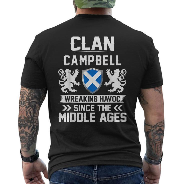 Clan Campbell Scottish Family Scotland Fathers Men's T-shirt Back Print