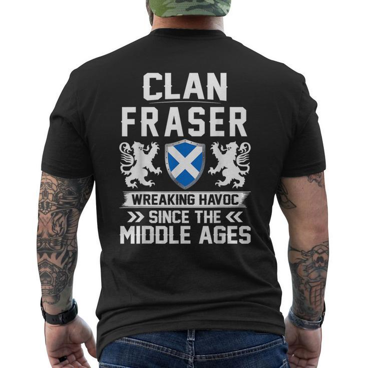Clan Fraser Scottish Family Scotland Fathers Men's T-shirt Back Print