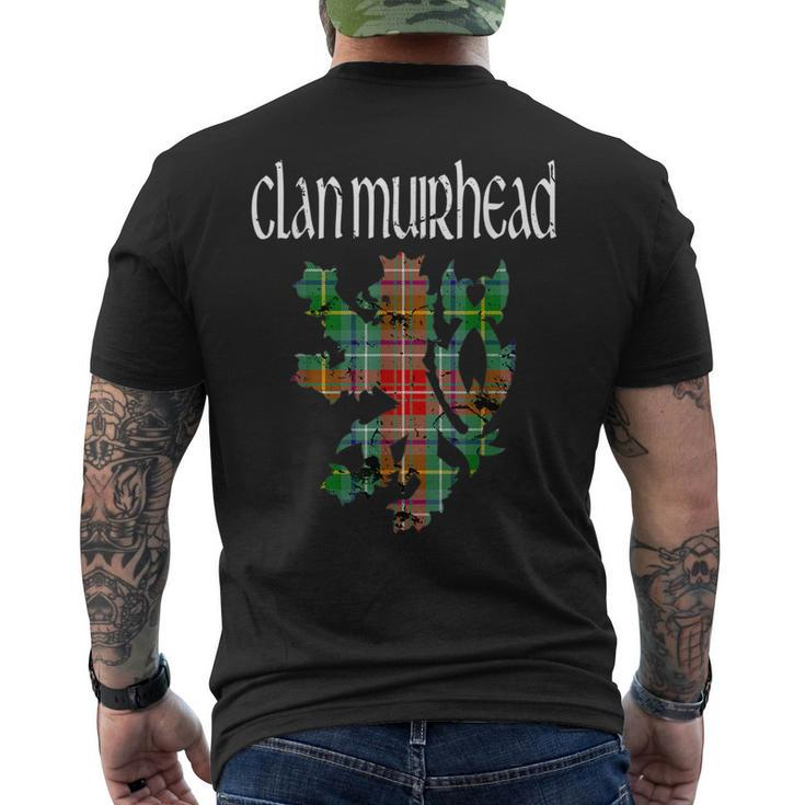Clan Muirhead Tartan Scottish Family Name Scotland Pride Men's T-shirt Back Print