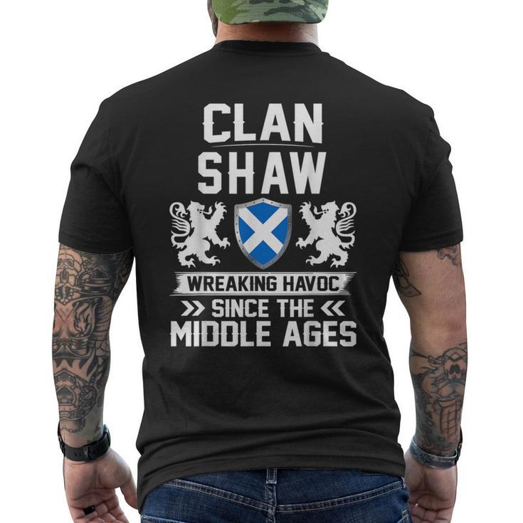 Clan Shaw Scottish Family Scotland Fathers Men's T-shirt Back Print
