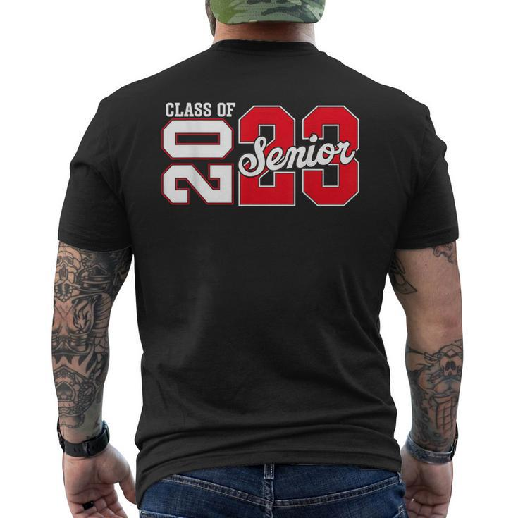 Class Of 2023 Senior 2023 Graduation Or First Day Of School Mens Back Print T-shirt